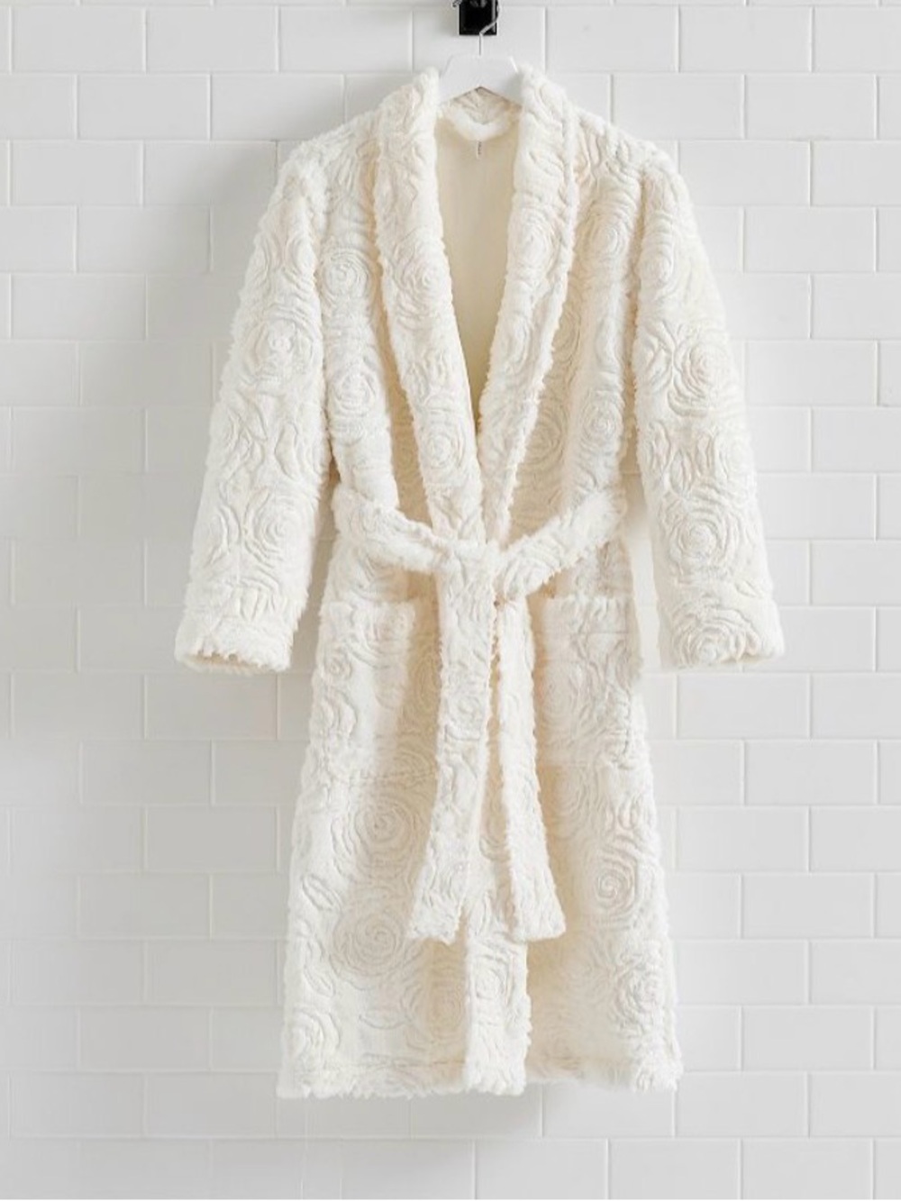 Love Shack Fancy Pottery Barn Plush Rosette Robe Small